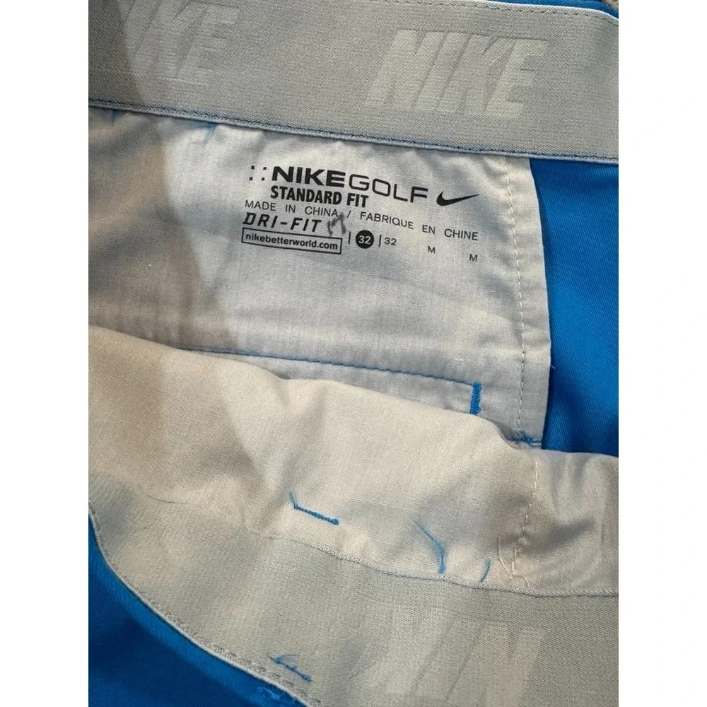 Nike Golf Men's Blue Dri-FIT Standard Fit Shorts Size 32‎ Athletic Performance
